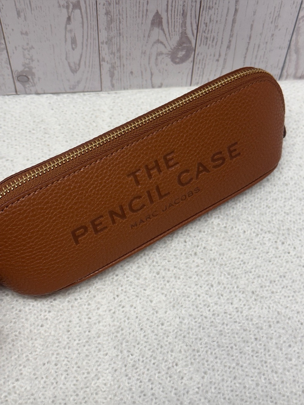 Marc Jacobs Pebbled Leather Pencil Case